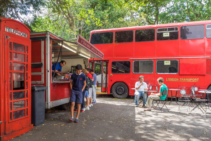 Roter Bus in den Sprachferien England