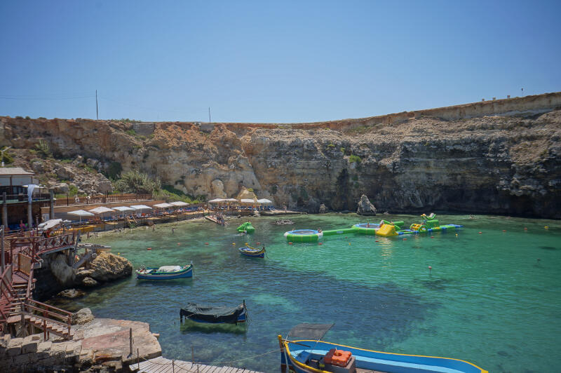 Schiffe im Meer auf der Sprachreise Malta