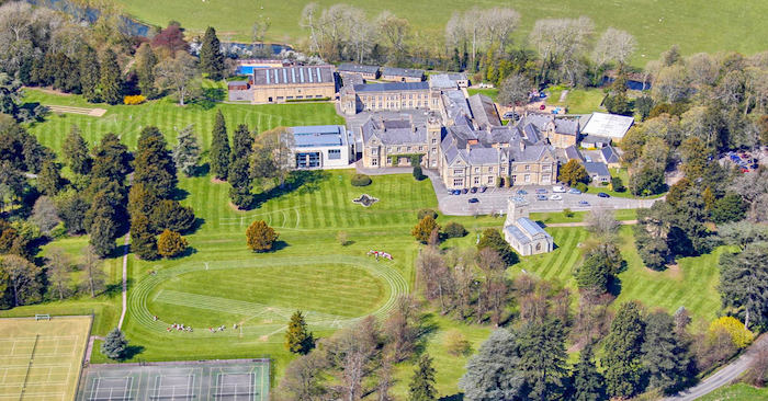 Campus von oben auf der Sprachreise England