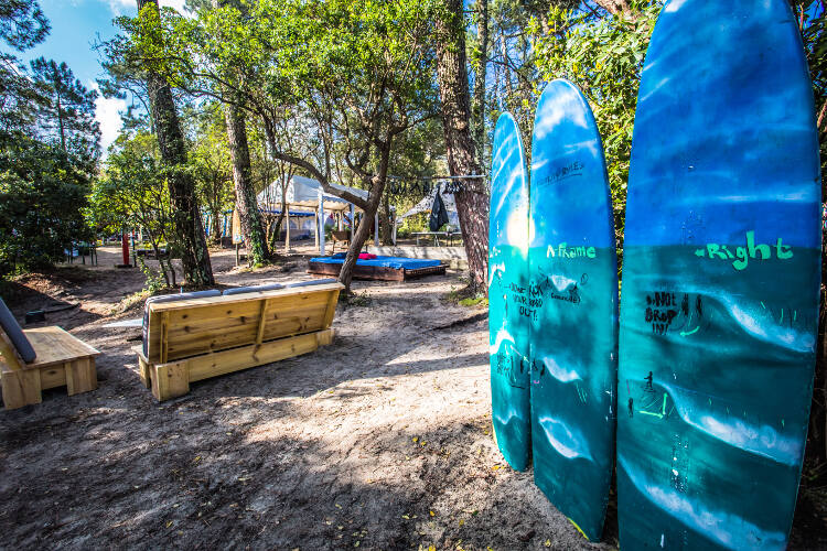 Surfbretter auf der Surffreizeit