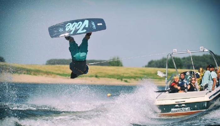 Wakeboarden im Kitesurf Camp