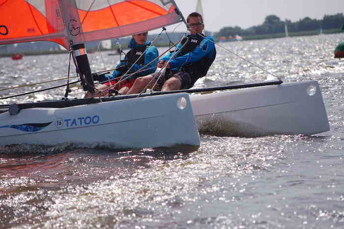 Segeln im Camp in Holland