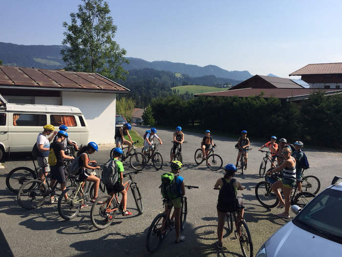 Bereit für die Fahrradtour im Action Camp
