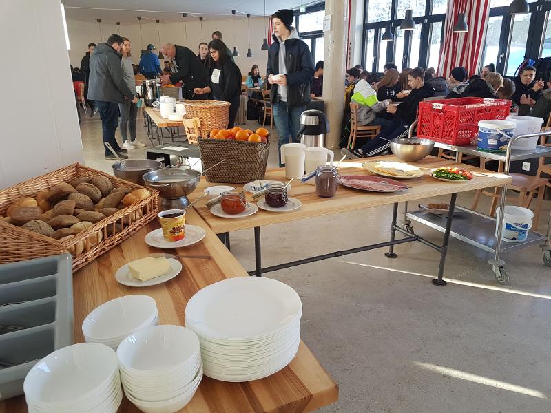 Frühstücksbuffet im Skicamp auf der Gerlosplatte