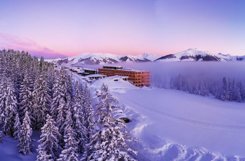 Abenddämmerung im Skicamp auf der Gerlosplatte