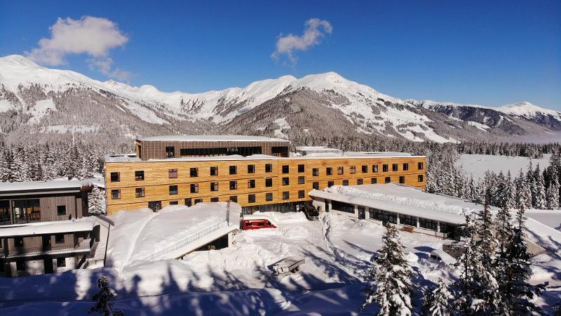 Außenbereich der Unterkunft vom Skicamp auf der Gerlosplatte