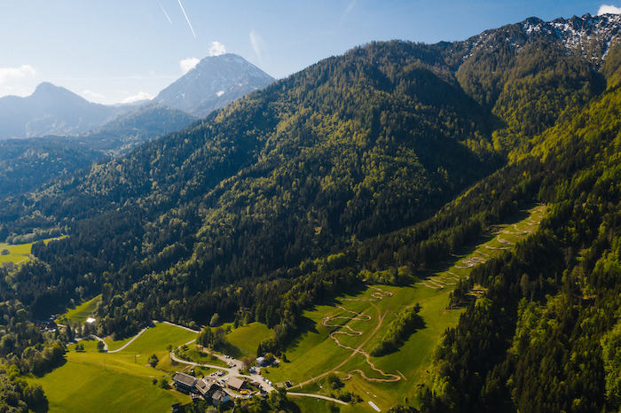 Aussicht auf die Berge auf der Jugendreise Kärnten