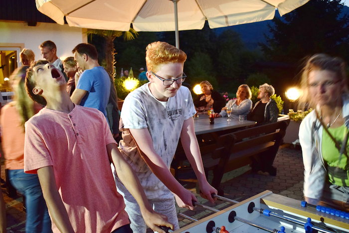 Tischfussball auf der Jugendreise Kärnten