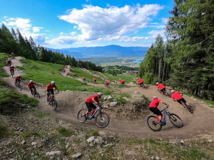 Mountainbiken auf der Jugendreise Kärnten