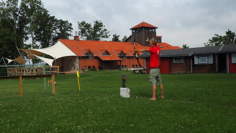 Bogenschiessen im Kitesurf-Camp Ostsee