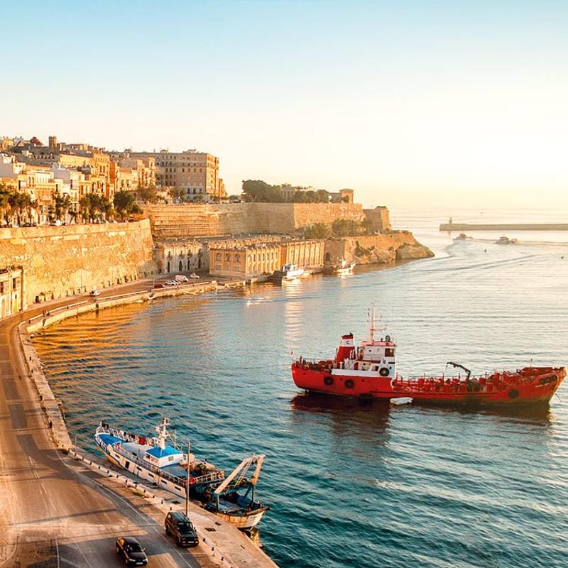 Küstenstadt auf der Sprachreise Malta Schüler