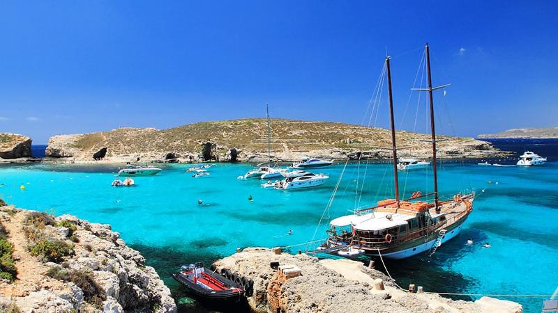 Wasserlandschaft auf der Sprachreise Malta Schüler