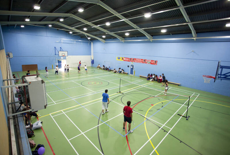 Spiele in der Turnhalle auf der Sprachreise England