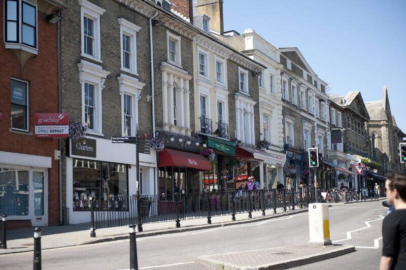 Ladenstrasse auf der Sprachreise England