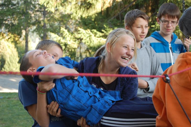 Teamspiele im Sprachcamp Englisch