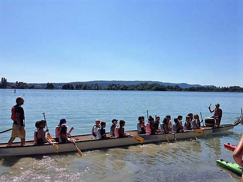 Dracheboot fahren im Actioncamp am Bodensee