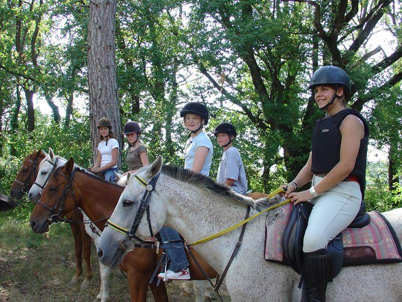 Reiten auf der internationalen Schülersprachreise Frankreich
