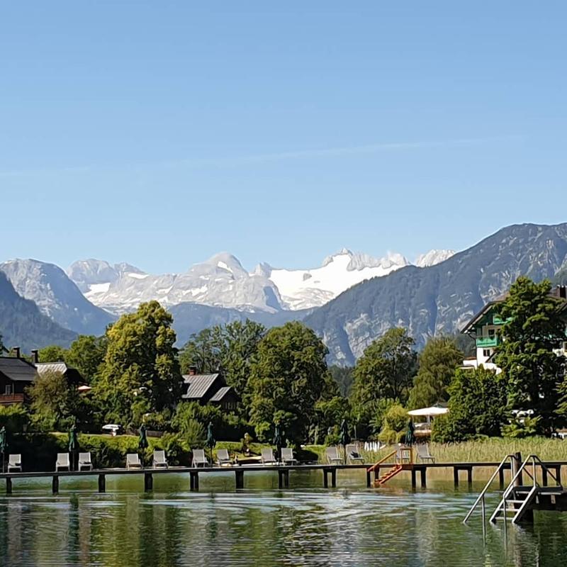 Aussicht auf Berge im Tanz-Sommercamp