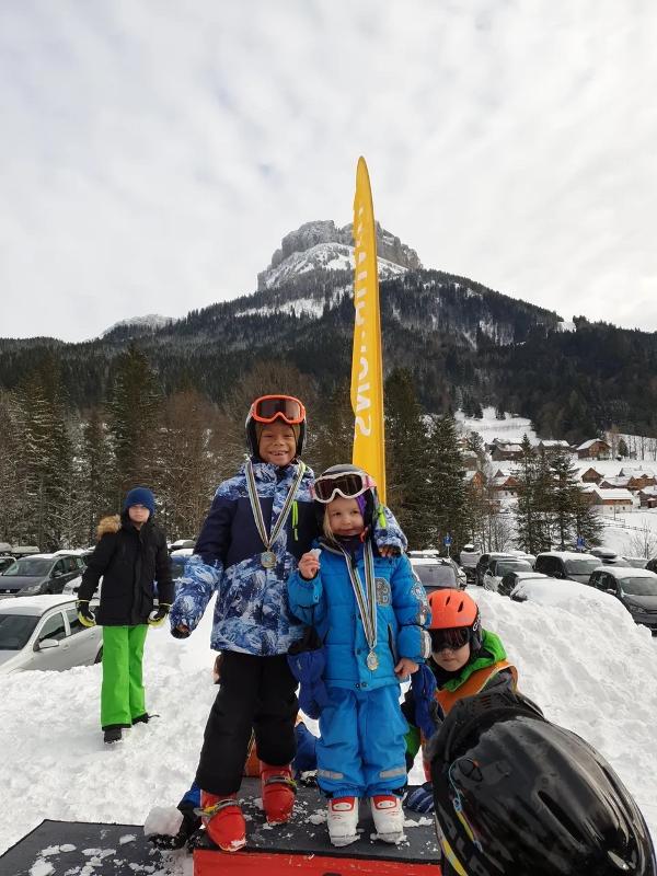 Siegerehrung im Winter-Camp für Kinder