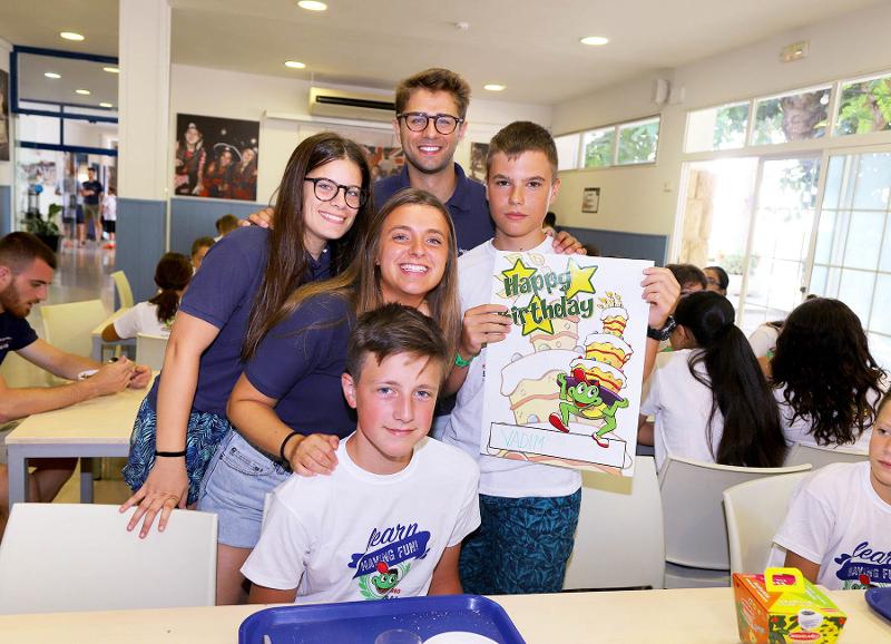 Geburtstagsfeiern im Englisch Sommercamp bei Barcelona