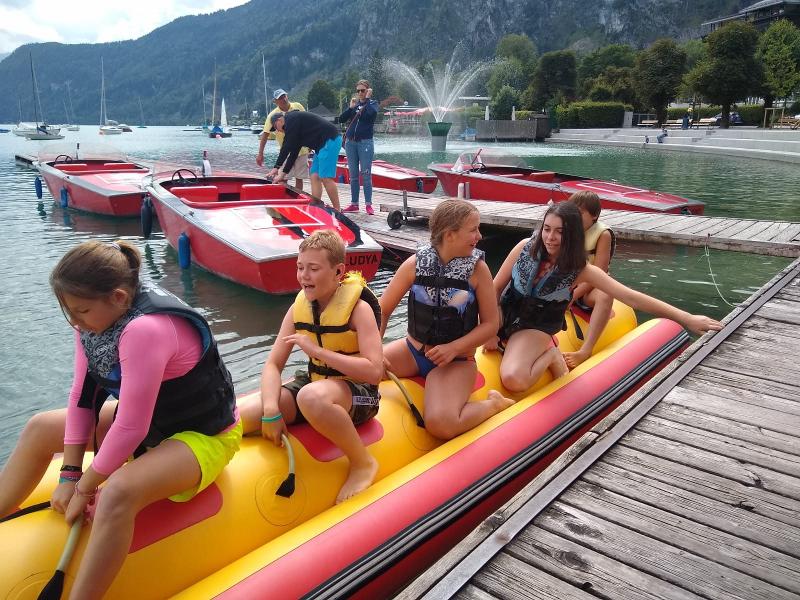 Bananenboot im Englischcamp Salzburg