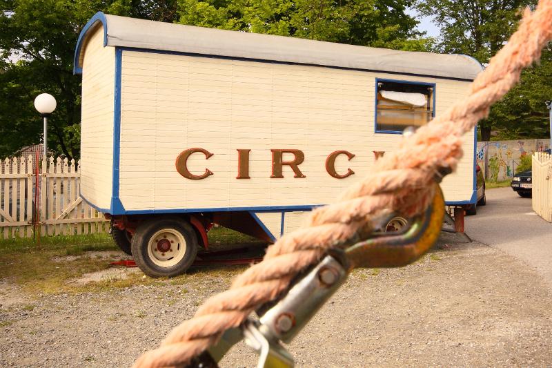 Zirkus-Schlafwagen im Zirkuscamp Drosendorf