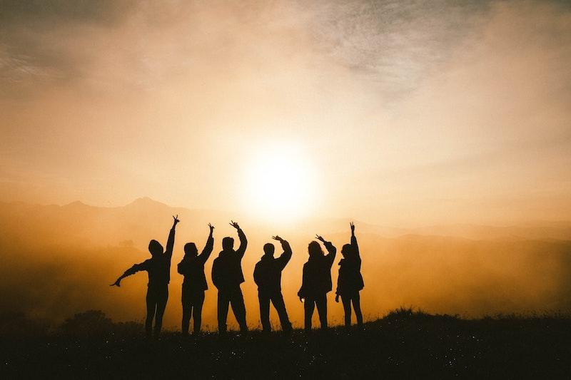 Sonnenuntergang im Feriencamp Schweiz
