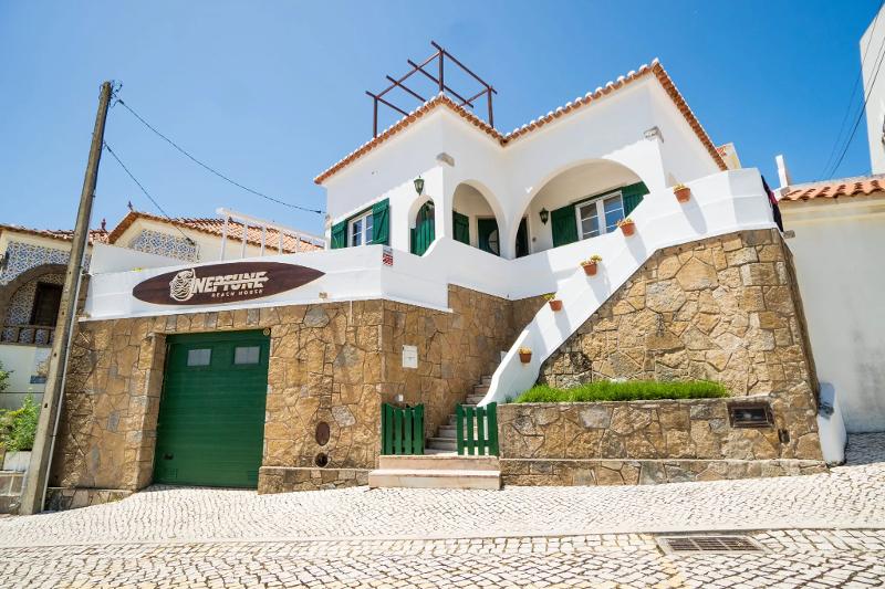 Unterkunft von außen im Camp in Portugal